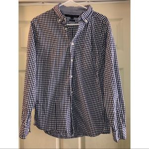 Tommy Hilfiger Gingham Print Dress Shirt